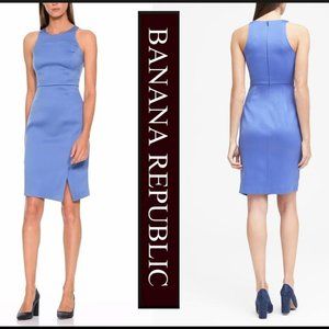 Banana Republic Blue Sleeveless Sheath Dress 4